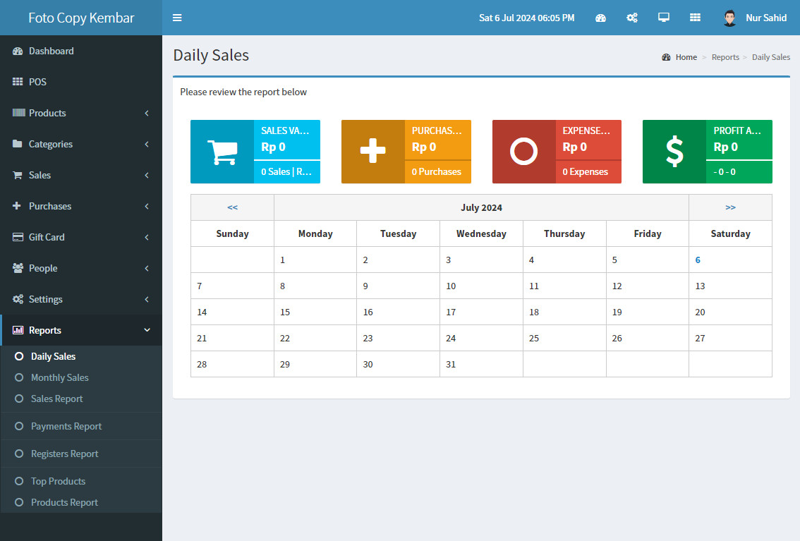 Aplikasi Point of Sales POS Berbasis Web